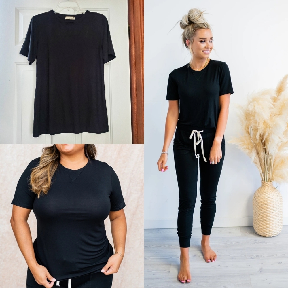 Black Snooze Comfy Tee from Mindy Mae's Market MMM Size Large New